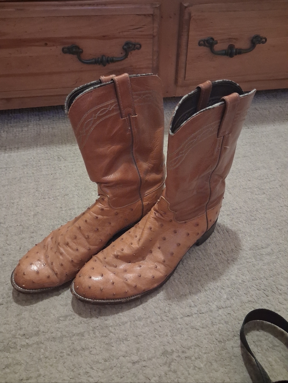 JUSTIN OSTRICH RODEO BOOTS. CLOSET CLEAR OUT! MAKE OFFER!!! - Picture 2 of 14